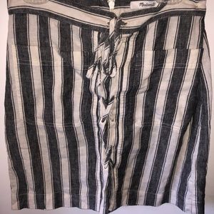 Striped Madewell skirt
